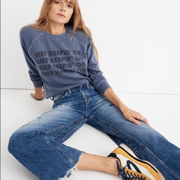 NWT Rivet & Thread Paint Splatter Wide Leg Jeans - Picture 2 of 12